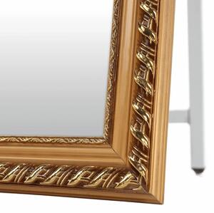 Stojanové zrcadlo LAVAL Tempo Kondela Bílá / zlatá