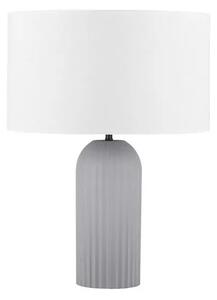 LED šedo-bílá stolní lampa Ammos – Šedá