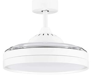 LED bílé designové stropní svítidlo Nevma s dálkovým ovládáním – Bílá