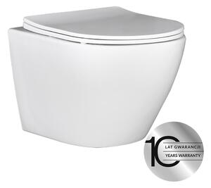 Laveo Závěsná WC mísa se SoftClose sedátkem Desna - VMD_600S, bílá