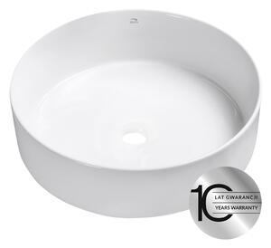 Laveo Umyvadlo na desku Desna ø36 cm - VUD_6236, keramika, bílé