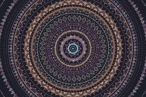 Tapeta Mandala se vzorem slunce ve fialových odstínech