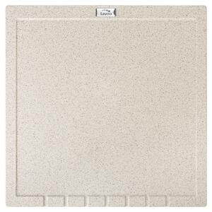 Laveo Halvo, granitový odkapávač 350x350x25 mm, béžová, LAV-OBA_401T