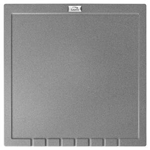 Laveo Halvo, granitový odkapávač 350x350x25 mm, šedá, LAV-OBA_501T