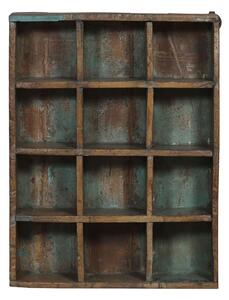 Regál z teakového dřeva, 70x16x92cm