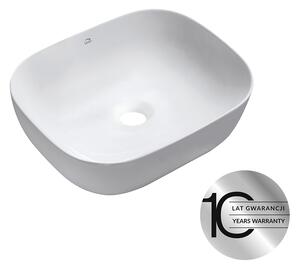 Laveo Mogami, umyvadlo na desku 505x405x140 mm, bílá lesklá, LAV-VUM_6250