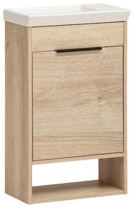 SKŘÍŇKA S UMYVADLEM, dub bianco, dub bianco, 45,5 cm Stylife - Koupelnové série, Online Only