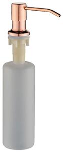 Laveo Drop, kuchyňský dávkovač saponátu 500ml, růžové zlato, LAV-OKD_831T