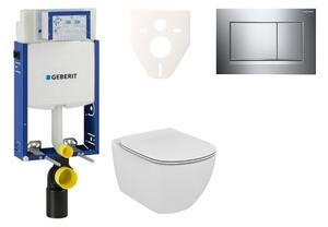 Cenově zvýhodněný závěsný WC set Geberit k zazdění + WC Ideal Standard Tesi 110.302.00.5NE6