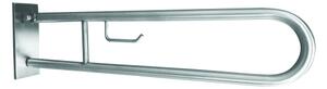 Bemeta Design HELP: Madlo, 850 mm, ve tvaru U, s držákem TP, sklopné, s krytkou, nerez, mat - 301407322