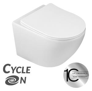 Laveo Závěsná WC mísa se SoftClose sedátkem Desna CycleOn - VMD_609S, bílá