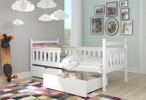 Dětská postel EMAN + matrace, 80x180, bílá