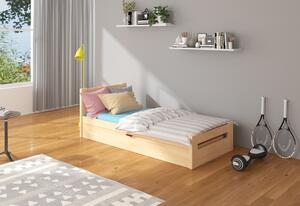 Dětská postel NELGA + matrace, 80x180, borovice