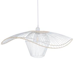 Závěsná lampa LUNGA Kov Bílá