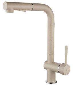 Laveo Dřezová baterie Luna s výsuvným výtokem - BLZ_469D, béžový granit