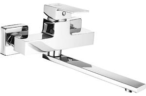 Laveo Kvadrato, kuchyňská baterie nástěnná h-120, chromová, LAV-BLQ_080D