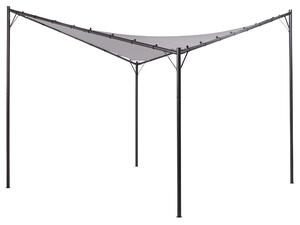 Zahradní pavilon AVENTINE Kov 300 cm 300 cm Šedá