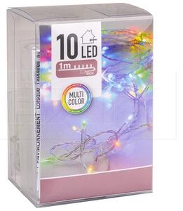LED světýlka na baterie - 130 cm - 10 diod - multibarevné