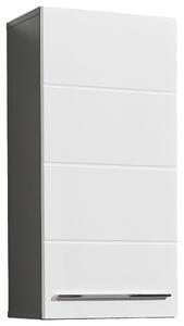 ZÁVĚSNÁ SKŘÍŇKA, vysoce lesklá bílá, antracitová, 34/70/23 cm Xora - Koupelnové série, Online Only