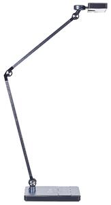 LED stolní lampa LACERTA s bezdrátovou nabíječkou Kov Černá