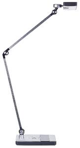 LED stolní lampa LACERTA s bezdrátovou nabíječkou Kov Stříbrná