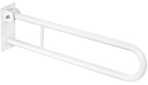 Bemeta Design HELP: Madlo, 813 mm, ve tvaru U, sklopné, s aretací, bez krytky, bílá - 301507814