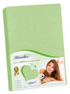 BELLATEX Prostěradlo jersey Zelená 90x200 cm