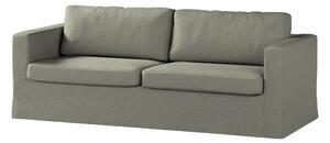 Potah na pohovku IKEA Karlstad 3-místná, nerozkládací, dlouhý barva šedá látka pletený vzor