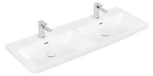 Villeroy & Boch dvojumyvadlo Subway 3.0 1300 x 475 x 165 mm, alpská bílá, CeramicPlus, s přepadem, neleštěno