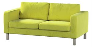 Potah na pohovku IKEA Karlstad 2-místná, nerozkládací, krátký barva zelená látka lesklé, sametová