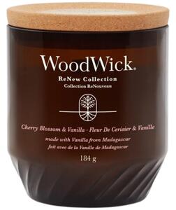 Střední vonná svíčka WoodWick ReNew, Cherry Blosson & Vanilla