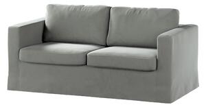 Potah na pohovku IKEA Karlstad 2-místná , nerozkládací, dlouhý barva šedá látka lesklé, sametová