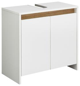 SKŘÍŇKA POD UMYVADLO, bílá, barvy dubu, bílá, 61,8/59,3/32,2 cm Xora - Koupelnové série, Online Only