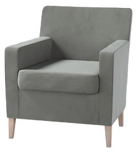 Potah na křeslo IKEA Karlstad barva šedá látka lesklé, sametová