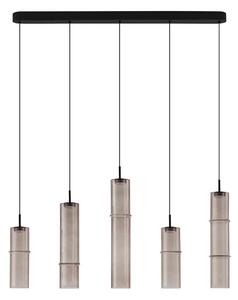 Designový lustr Sano 5 line Smoky – Černá