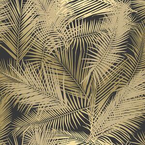 Vliesová tapeta na zeď zlaté palmové listy 298202 rozměry 0,53 x 10,05 m