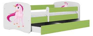 Kocot kids Dětská postel Babydreams jednorožec zelená