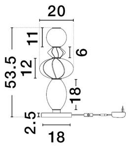 Minimalistický lustr Oneta E – Růžová