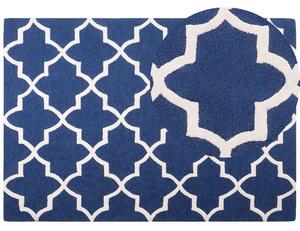 Modrý bavlněný koberec 160x230 cm SILVAN