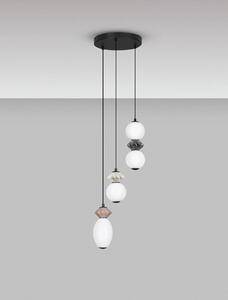 Designový lustr Pallina 3 – Šedá