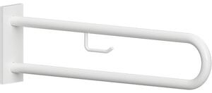 Bemeta Design HELP: Madlo, 900 mm, ve tvaru U, s držákem TP, s krytkou, bílá - 301807333