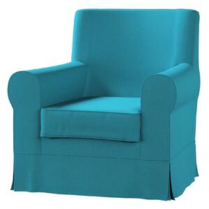 Potah na křeslo IKEA Ektorp Jennylund barva modrá látka pletený vzor