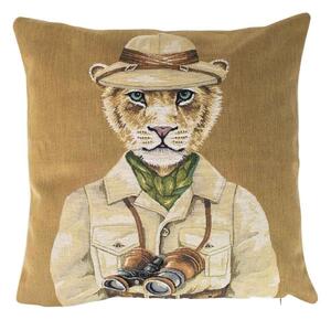 Gobelínový polštář safari Lev - 45*15*45cm - Mars & More