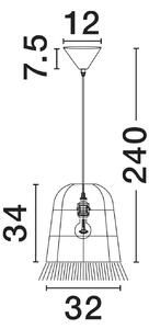 Designový lustr Sorello C – Více barev