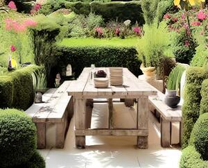 Stará Krása – Ruční výroba Zahradní stůl a lavice 140 x 70 x 76 cm
