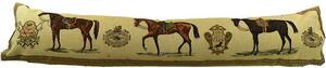 Béžový gobelinový dlouhý polštář s koňmi Horses - 90*15*20cm - Mars & More