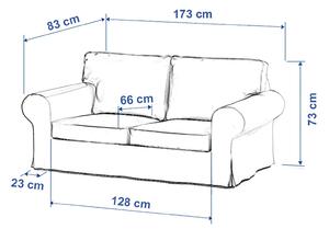 Potah na pohovku IKEA Ektorp 2-místná, nerozkládací barva béžová látka lesklé, sametová