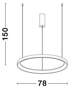 LED lustr Pertino 78 3000K bílé – Bílá