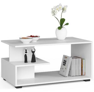 Moderní konferenční stolek INKA90, barva bílý mat