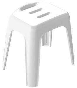 Spirella Sedátko do sprchy HOCKER, bílá, 47 cm
